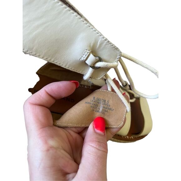 Lucky Brand Dristel Gladiator Sandal size 8.5 Cream Leather - Picture 7 of 12